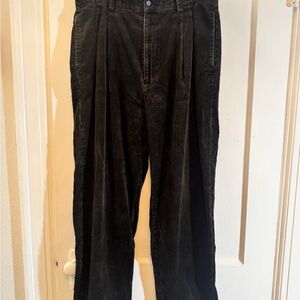 Men's vintage GAP black Corduroy Pants eclectic grandpa size 36x30
